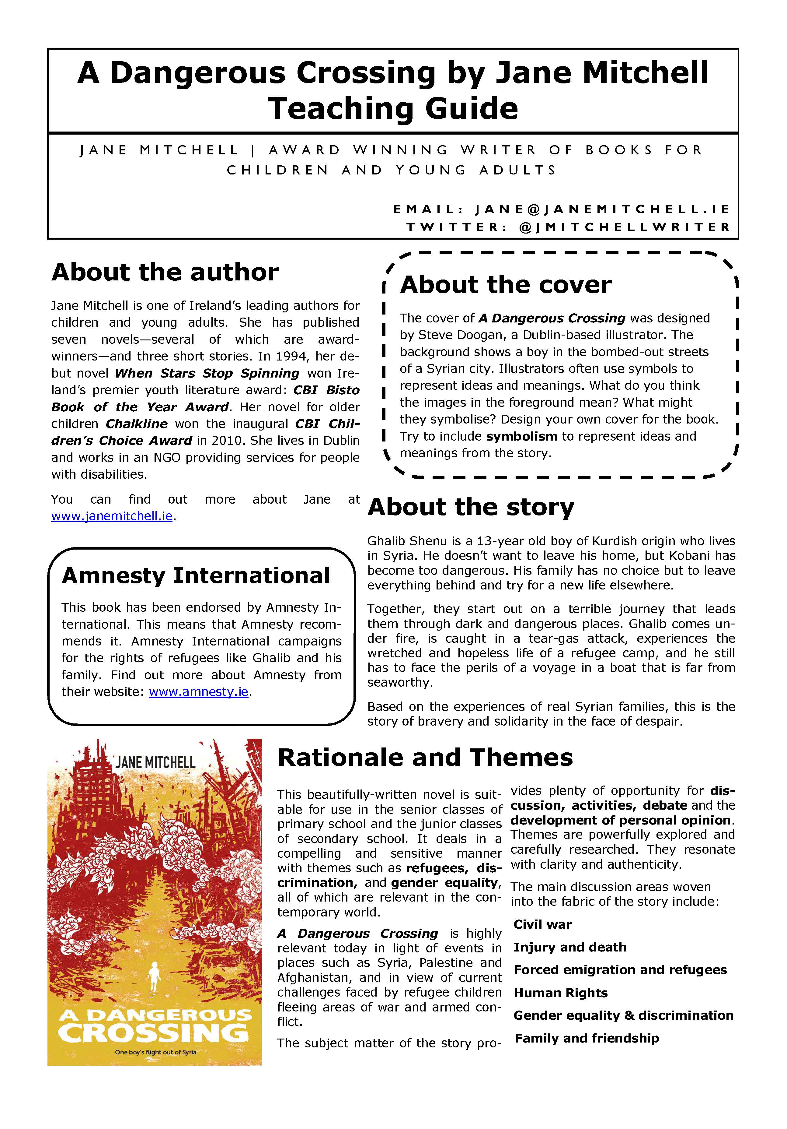 Cover of A Dangerous Crossing Guide